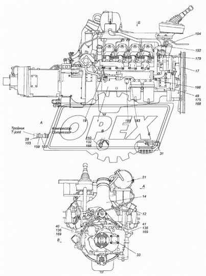 740.51-1000300 Агрегат силовой 740.51-320, 320 л.с. КАМАЗ